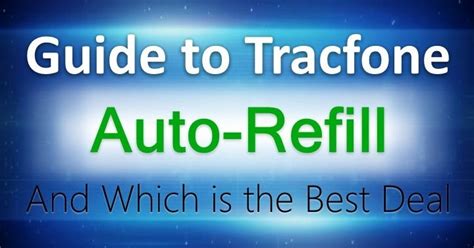 how to refill a tracfone|what is tracfone auto refill.